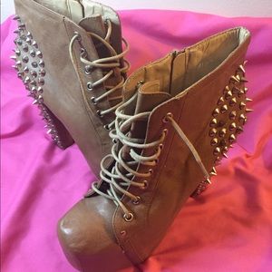 Stylish platform booties